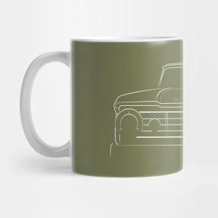 1968 Dodge D100 Sweptline - front stencil, white Mug